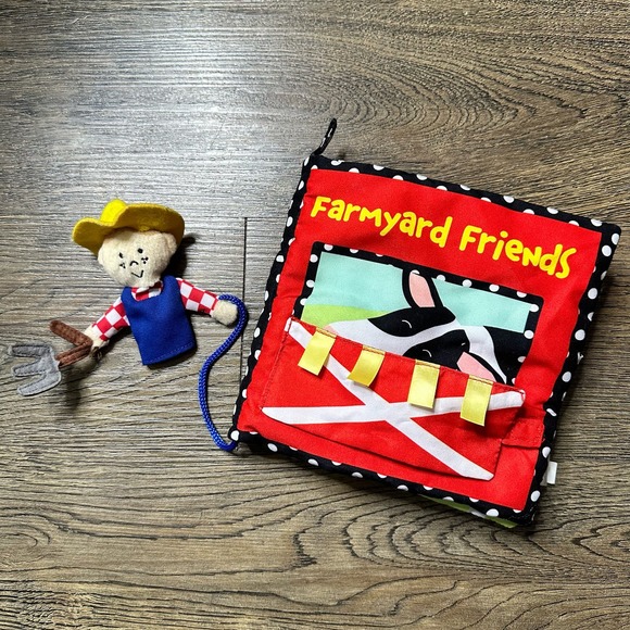 Manhattan Toy Company Farmyard Friends Soft Book EUC - Picture 3 of 12